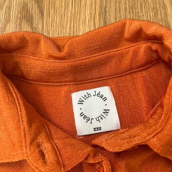 With Jean Andy Dress in Maple Orange Size XXS - Picture 4 of 10